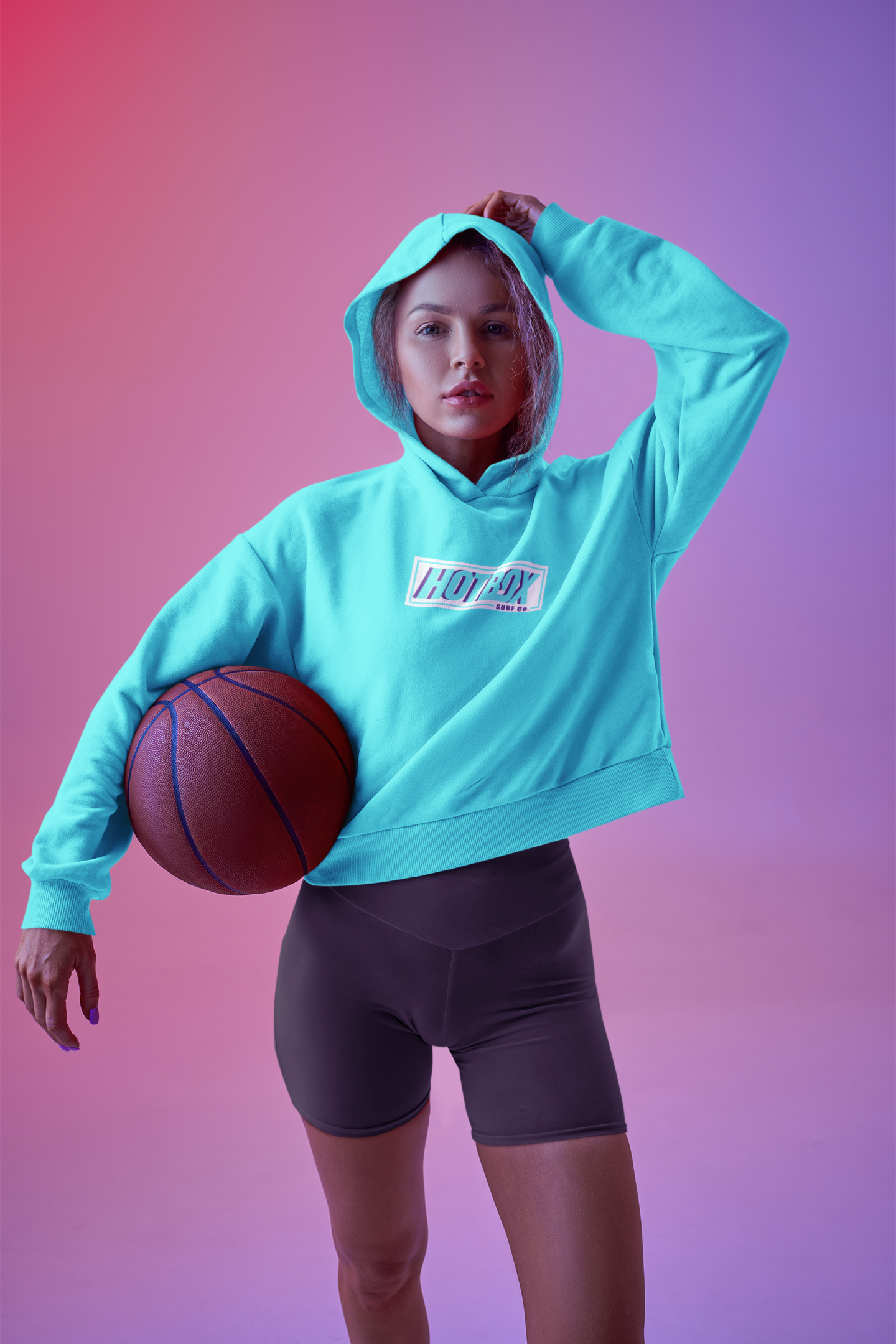 HotBox Women's Classic Logo Cropped Hoodie