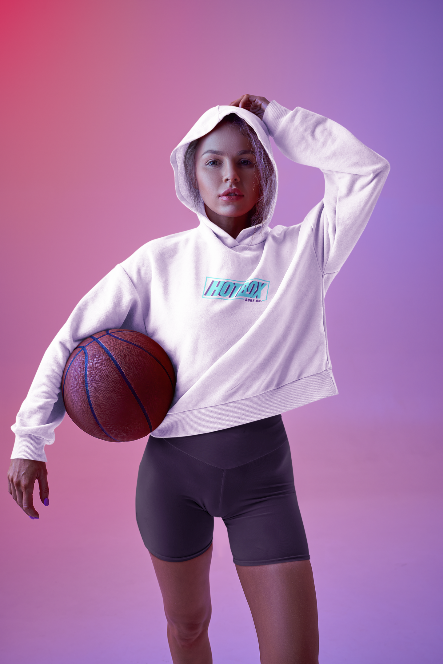 HotBox Women's Classic Logo Cropped Hoodie