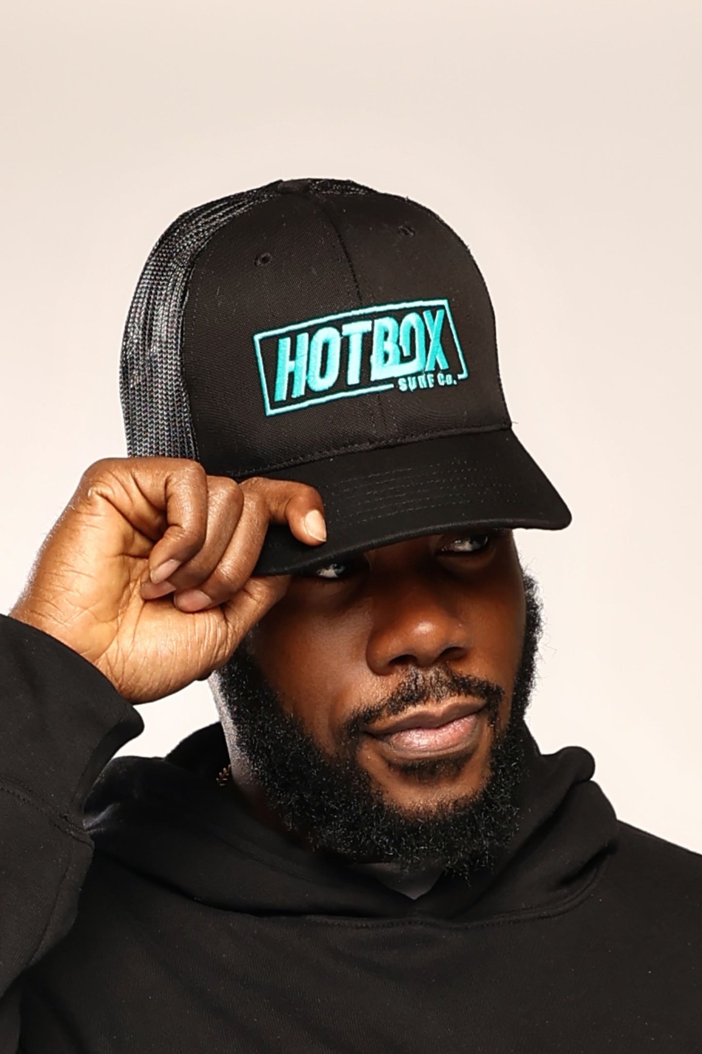 HotBox Embroidered Logo Trucker Baseball Cap