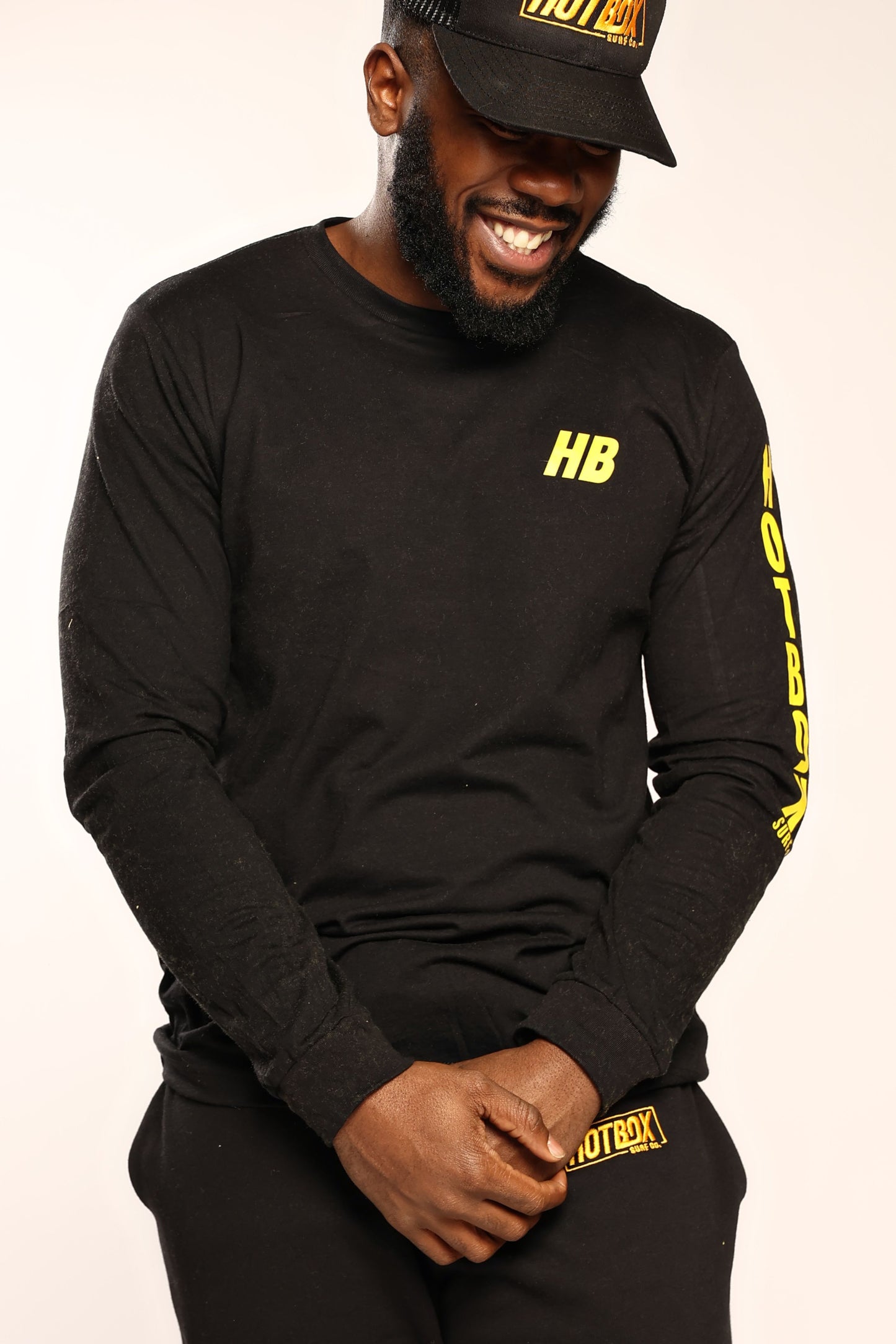 HotBox HB Monogram Long Sleeve Tee