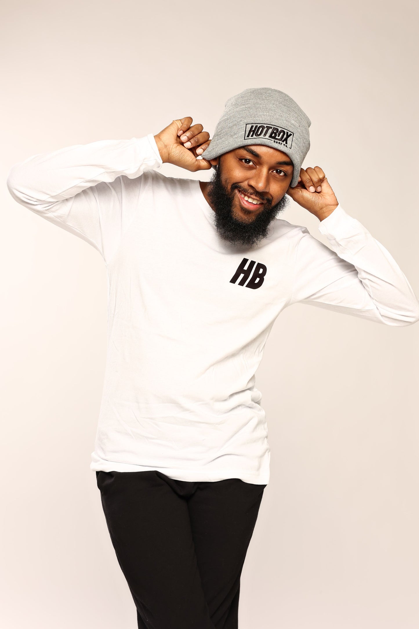 HotBox HB Monogram Long Sleeve Tee