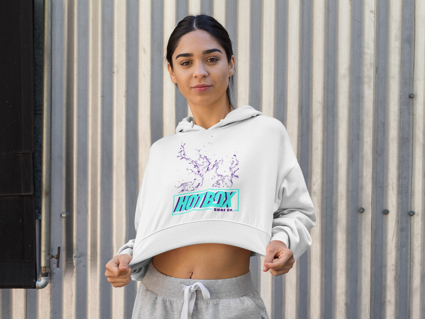 HotBox Big Splash Women's Cropped Hoodie