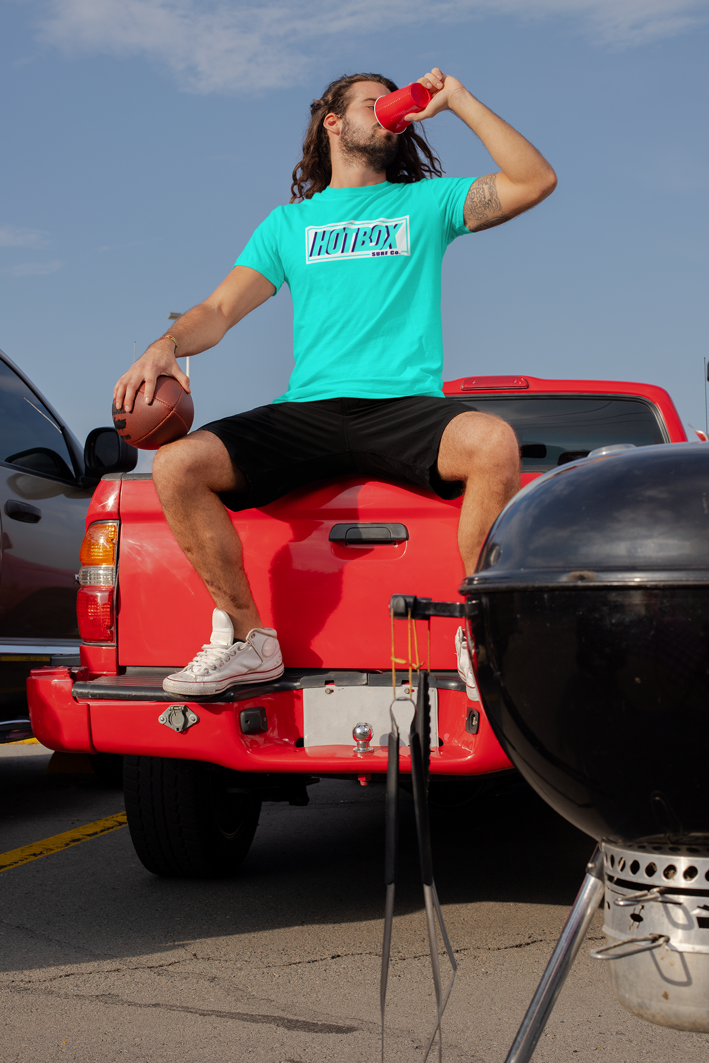 HotBox Classic Teal Surf Tee