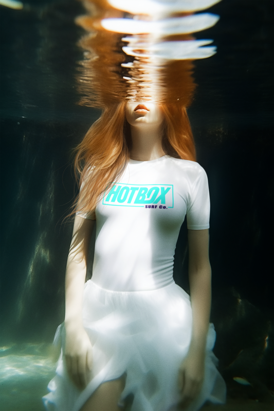 HotBox Surf Mermaid White Tee