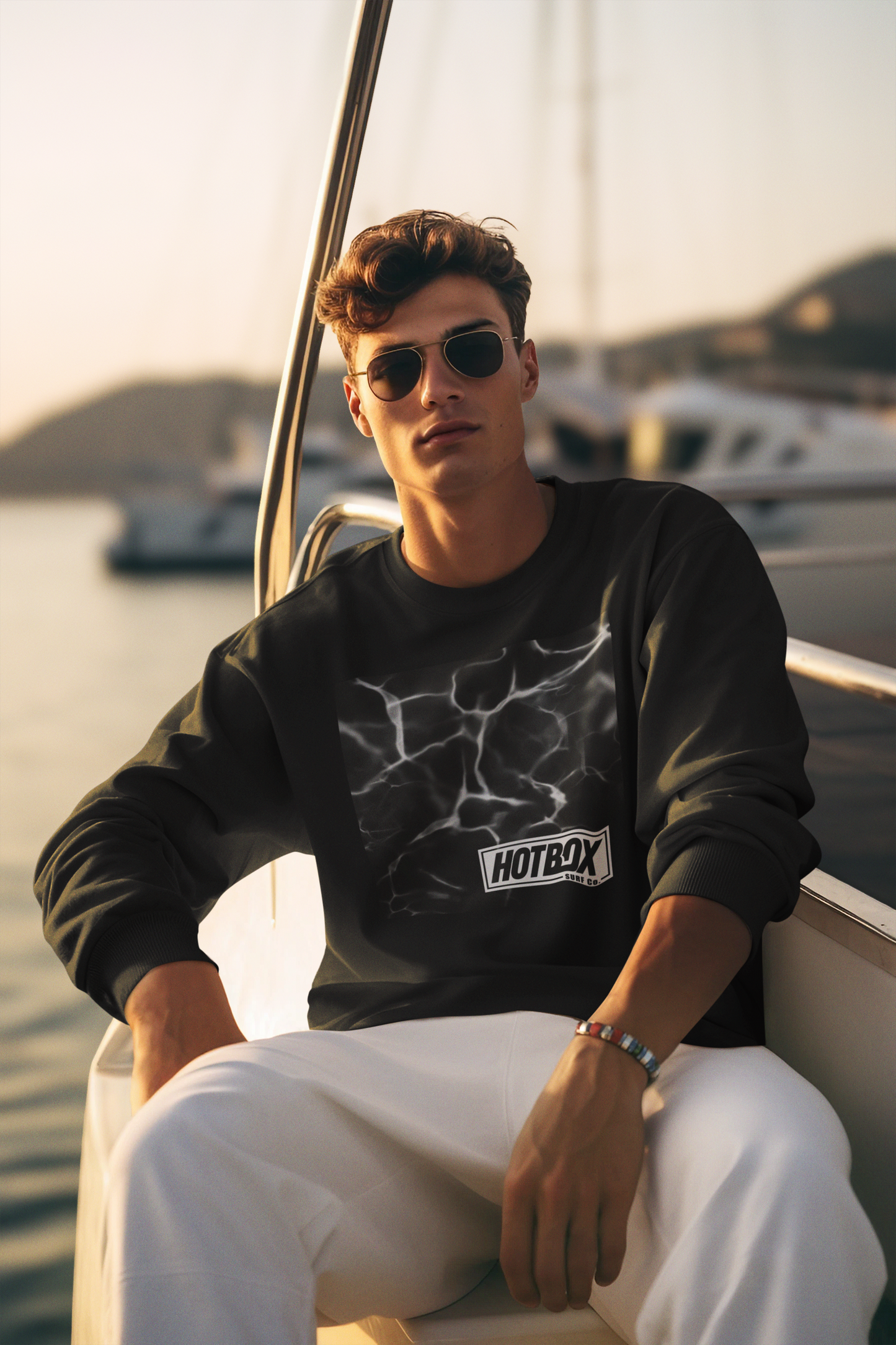 HotBox Black Seafoam Sweatshirt